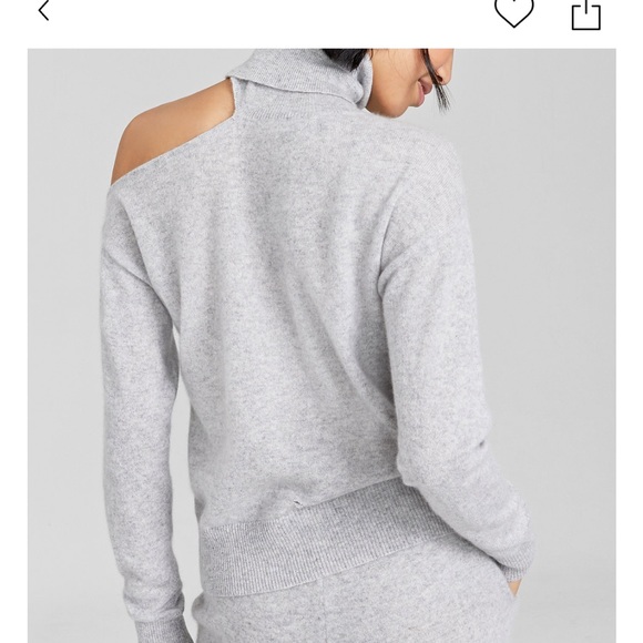 💯 cashmere grey turtle neck sweater - Picture 2 of 4